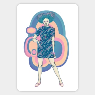 Twiggy purple Sticker